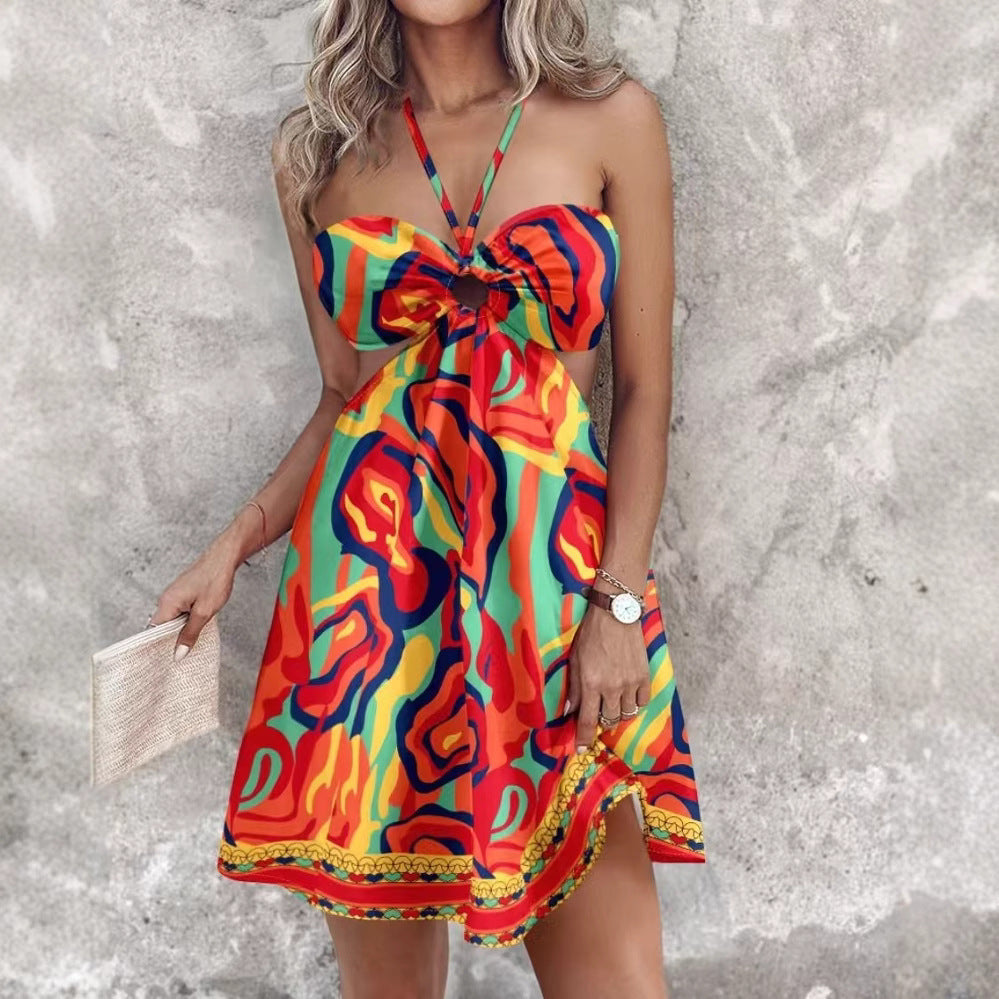 Vestido halter Azure Breeze