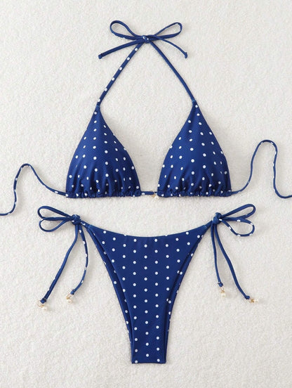 Cherry Dot™ Drawstring Bikini