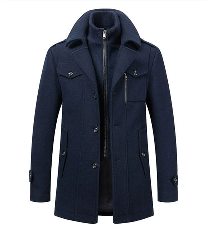Ironcrest™ Double-Collar Wool Coat