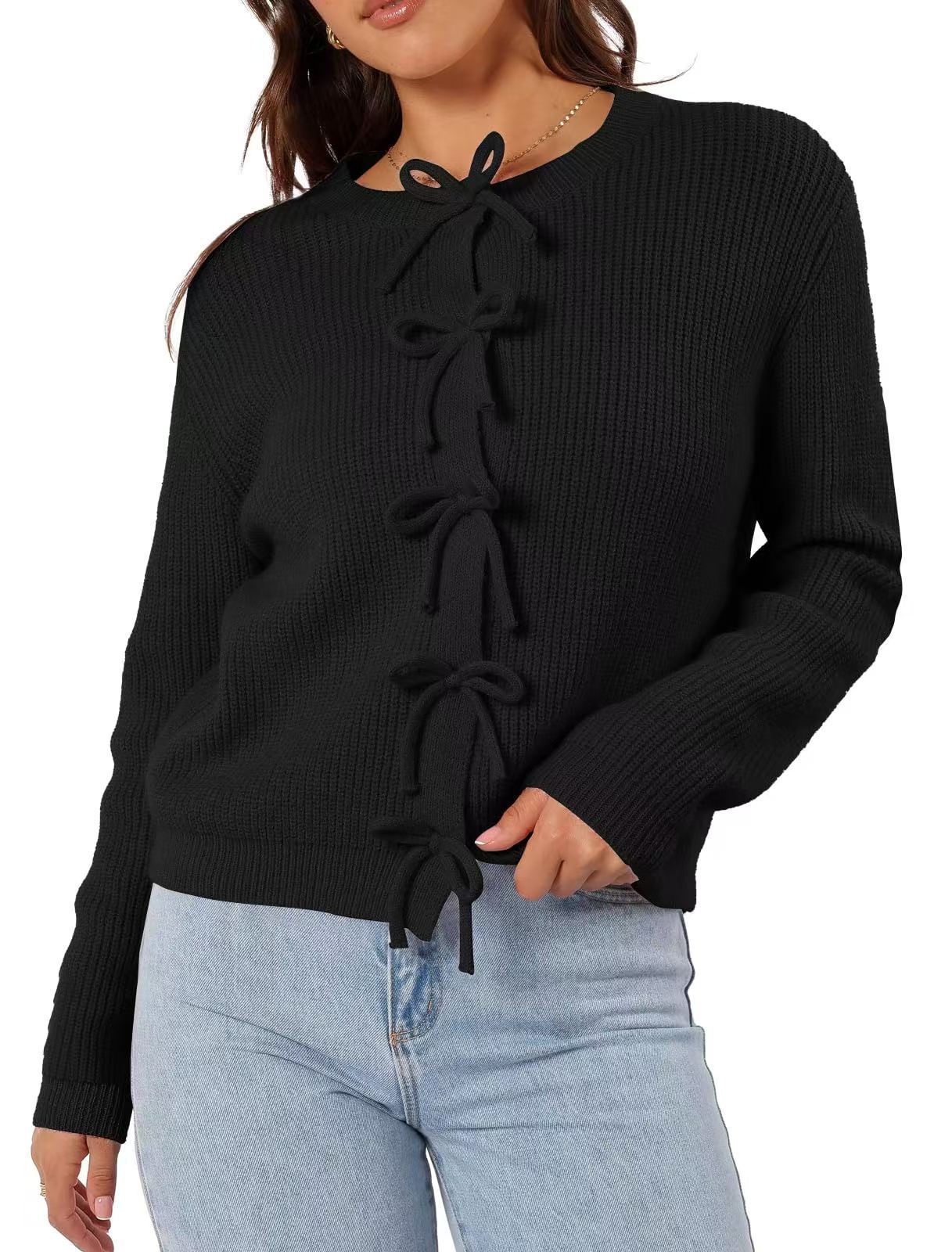 Sweet Bow Knit Cardigan