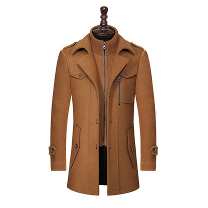 Ironcrest™ Double-Collar Wool Coat