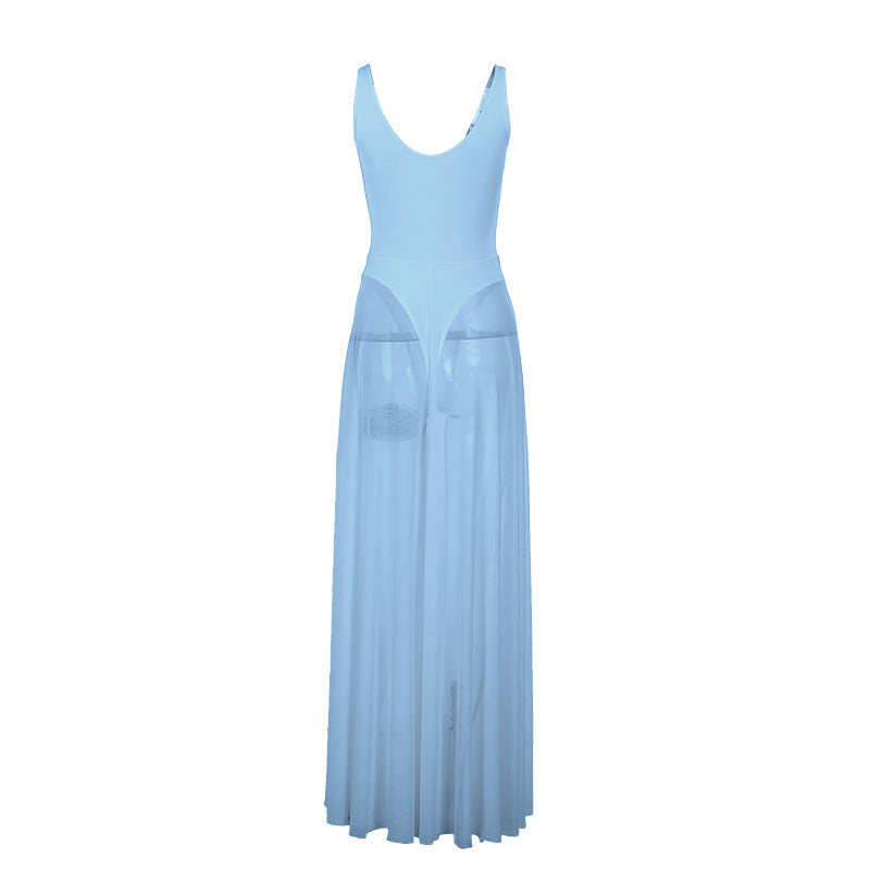 Celestia™ Flowing Mesh Maxi Dress