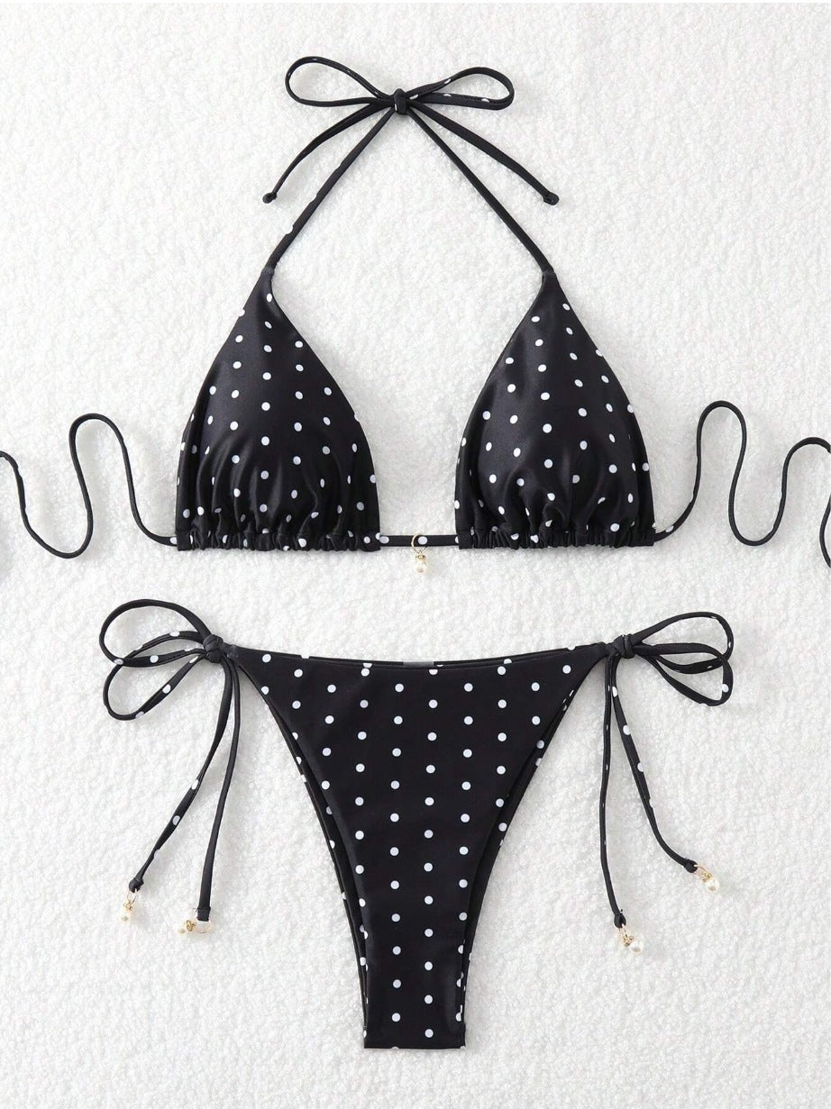 Cherry Dot™ Drawstring Bikini