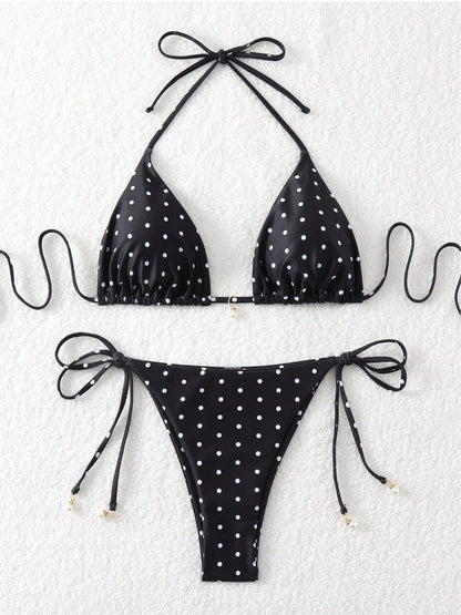 Cherry Dot™ Drawstring Bikini