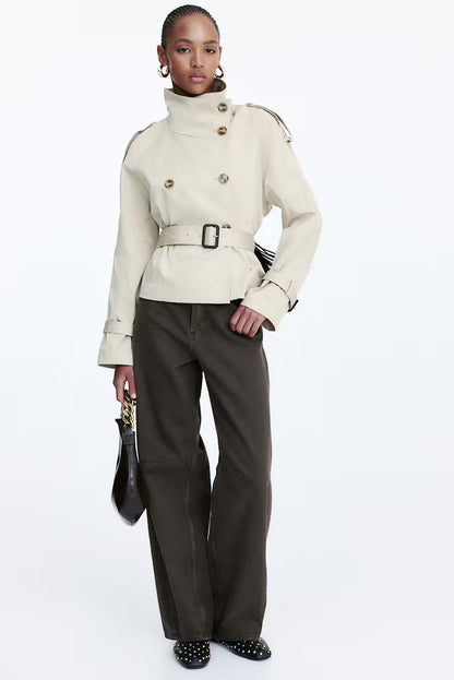 BelleTrench™ Stand Collar Coat