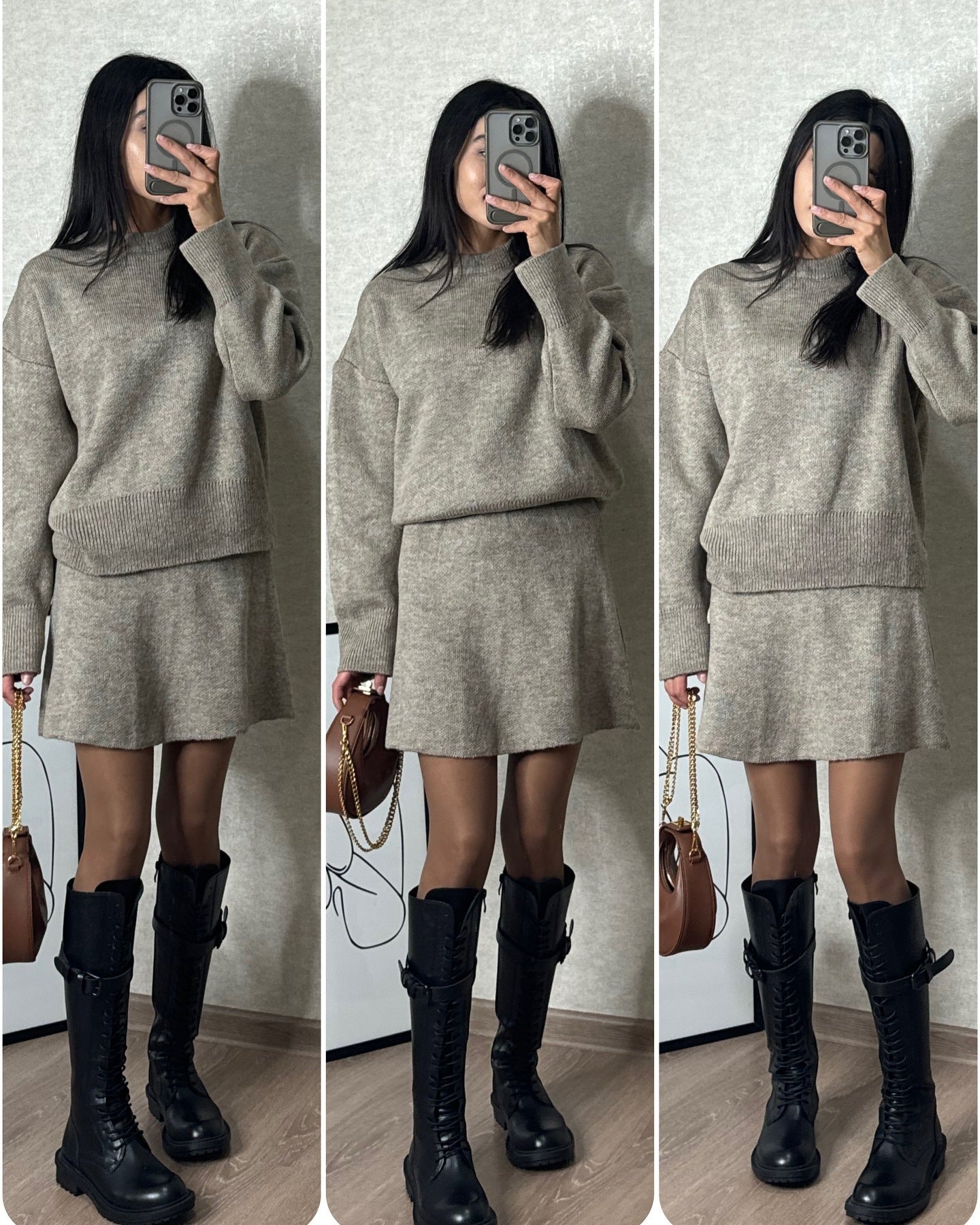 CozyContour™ Knit Skirt Set