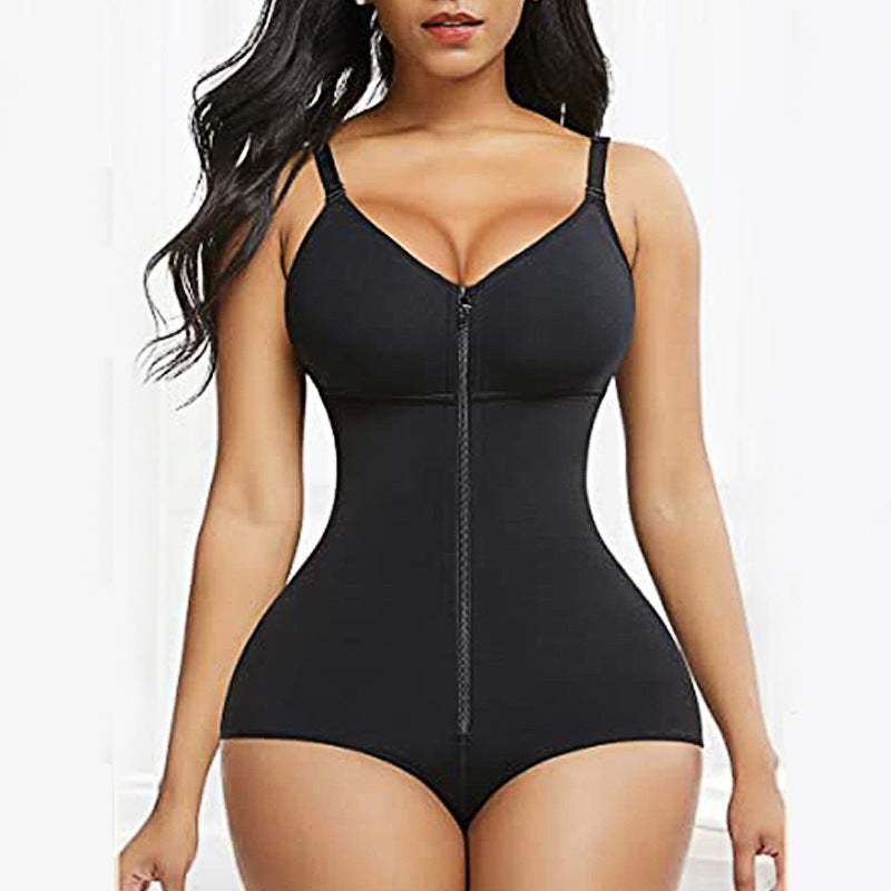 Women's Seamless Zipper One-piece Corset