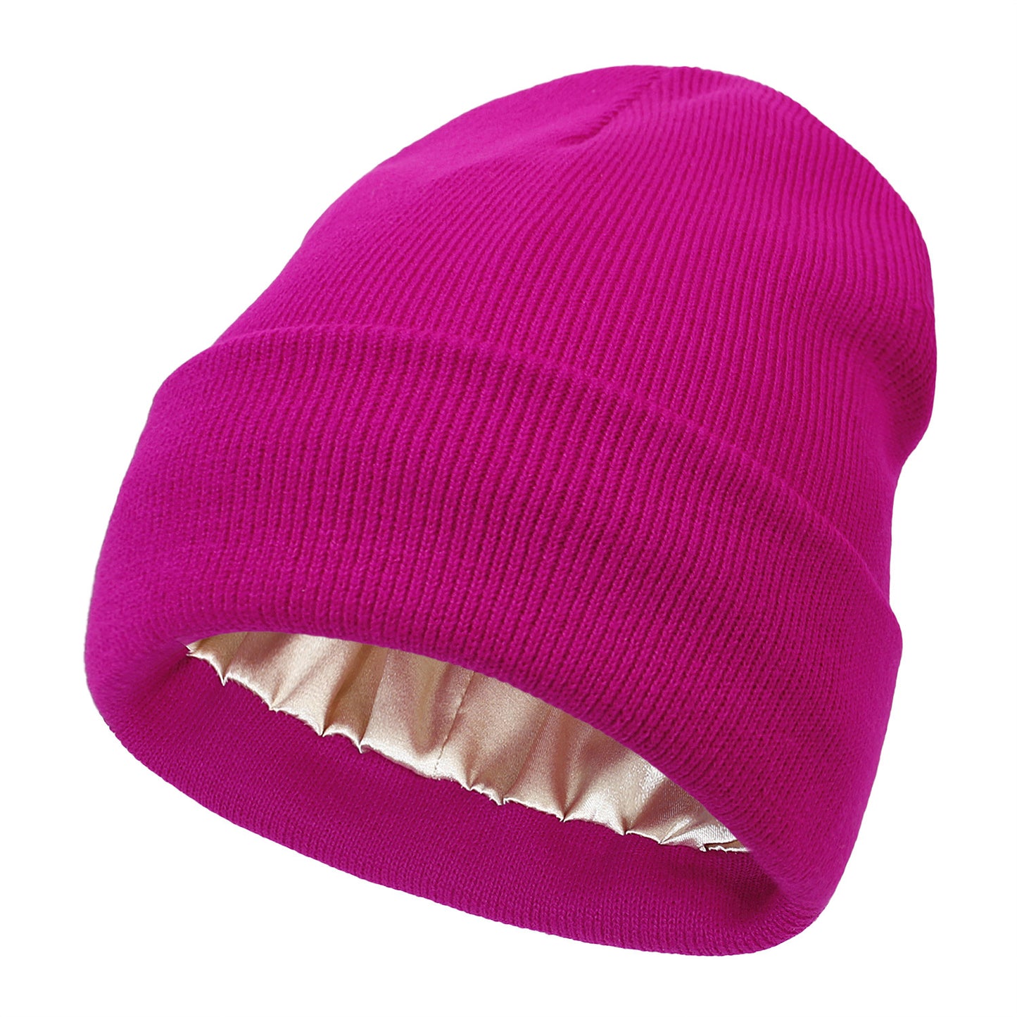 Bonnet en laine doublé de satin anti-frisottis SilkyWarm™