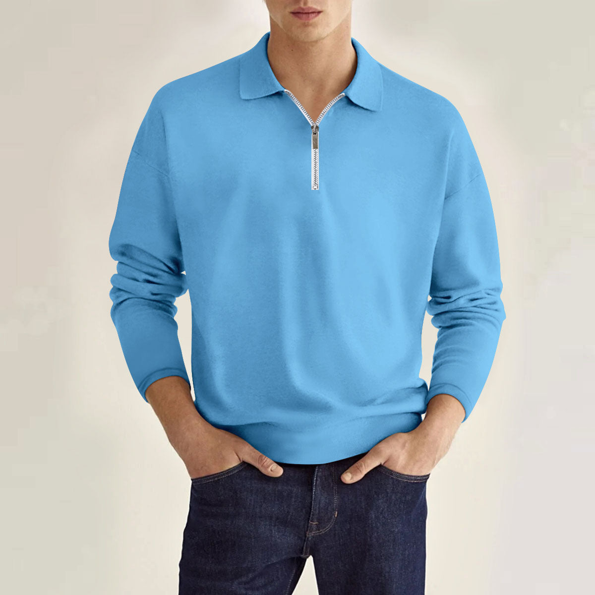 PrimeFlex™ Men’s Long-Sleeve Zip Polo