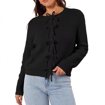 Sweet Bow Knit Cardigan