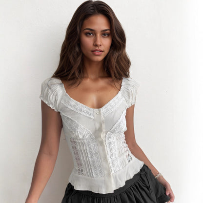 Luna Lace™ Corset Blouse
