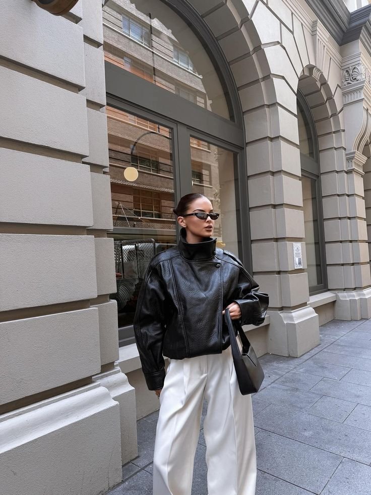 Veste en cuir Midnight Rider