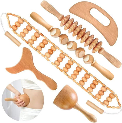 SculptWood™ 6-Piece Lymphatic & Anti-Cellulite Massage Set